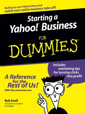cover image of Starting a Yahoo! Business For Dummies
